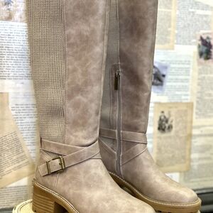 Corkys Women's Taupe Over the Knee Boots